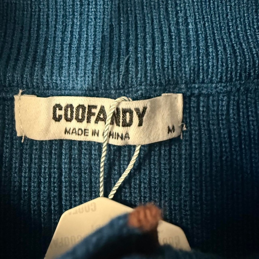 COOFANDY‎ Ribbed Mock Neck Sweater - Picture 3 of 6